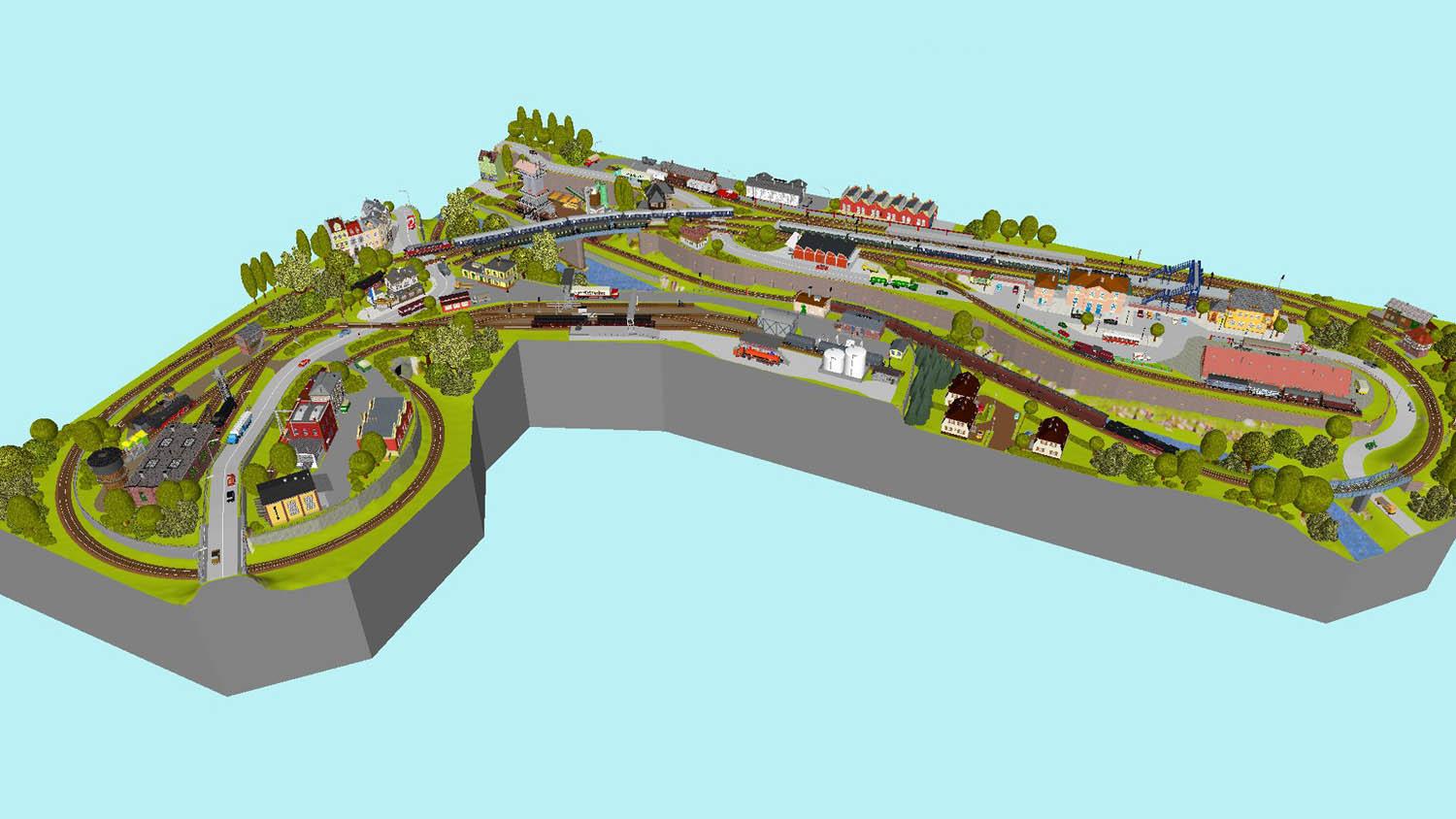 GP5-0100 C-Gleisplan Rangierheim 430x310x140